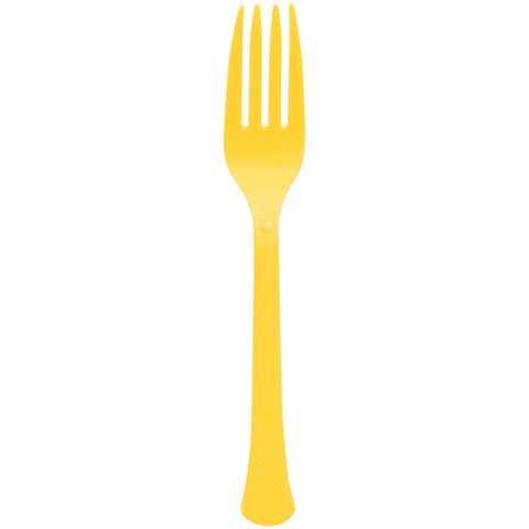 Yellow Sunshine 50-Count Heavyweight Forks