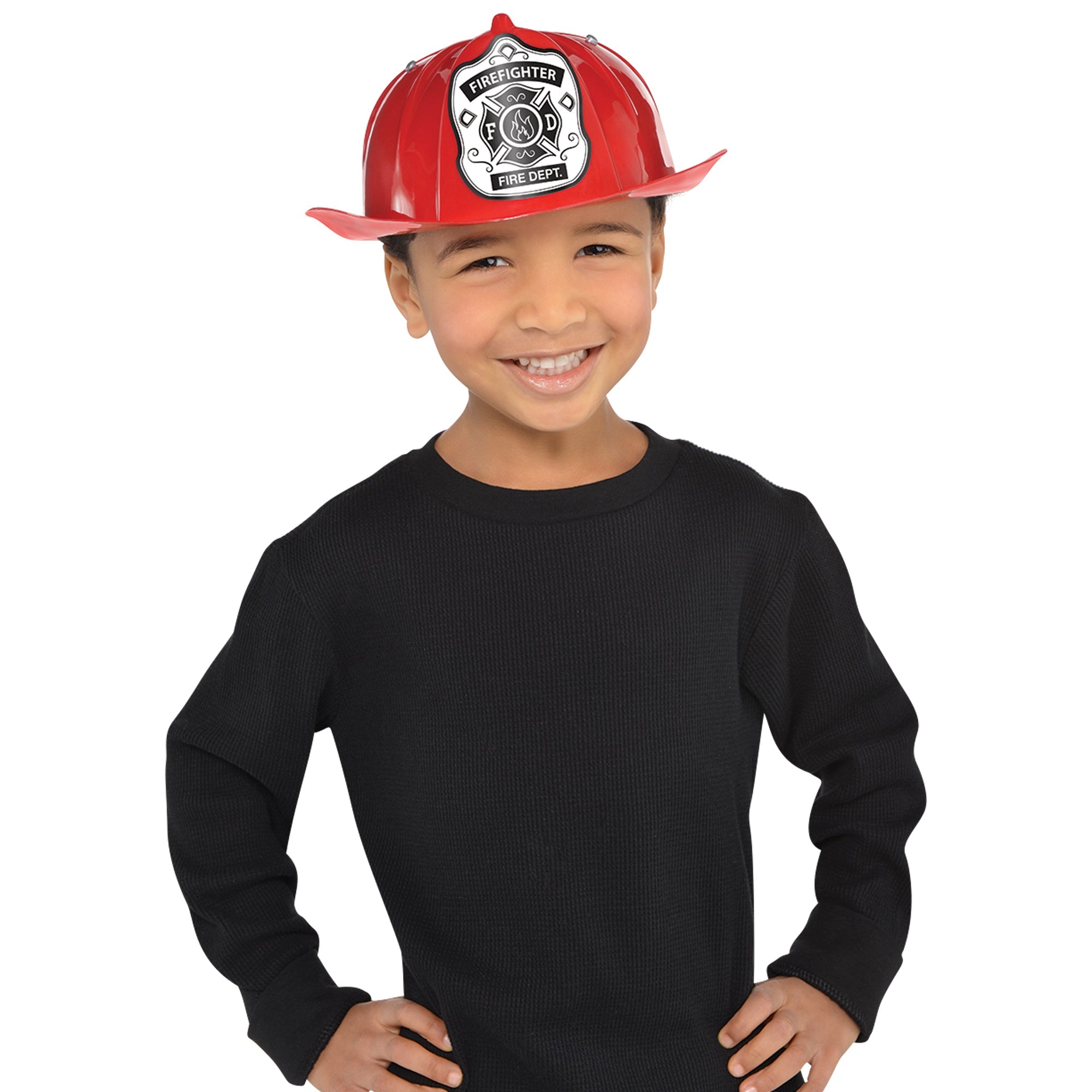 Red Fireman Child Hat Package of 1