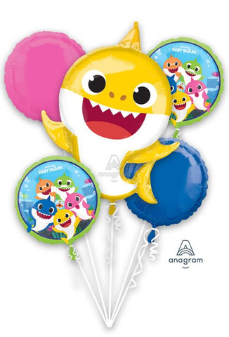 Baby Shark 5 Piece Balloon Bouquet