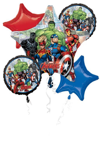 Avengers Powers Unite 5 piece Helium Filled Balloon Bouquet