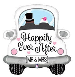 Happily Ever After Car 31 inch With Balloon Weight