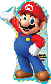 Super Mario Bros Mylar Balloon 33" Mario