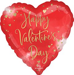 Tiny Hearts Valentine Mylar 18 inch Helium Filled