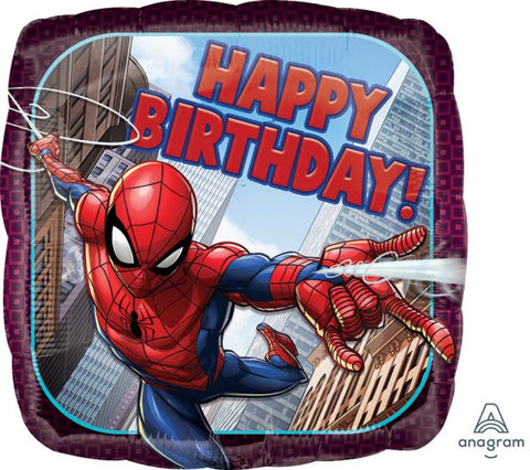 Spiderman Happy Birthday Mylar Balloon
